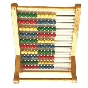 Vintage! 1950's! Wooden Abacus Toy!